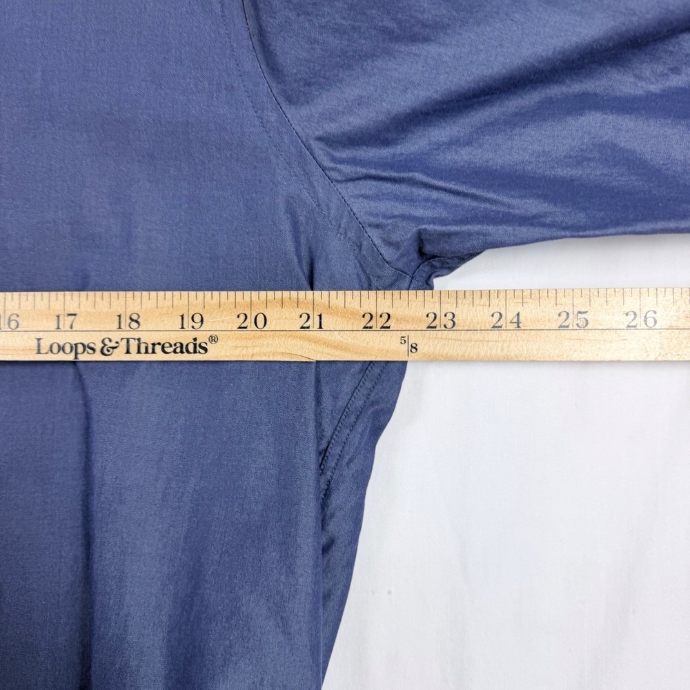Calvin Klein Mens Dress Shirt LotX2 Slim Fit White Navy Blue 17 34/35 Preppy - Picture 7 of 16